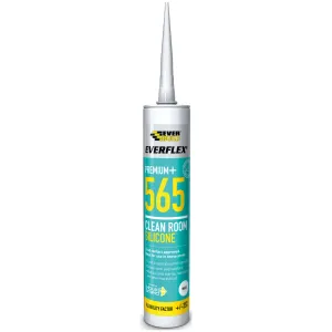Everbuild Clean Room Silicone 300ml White