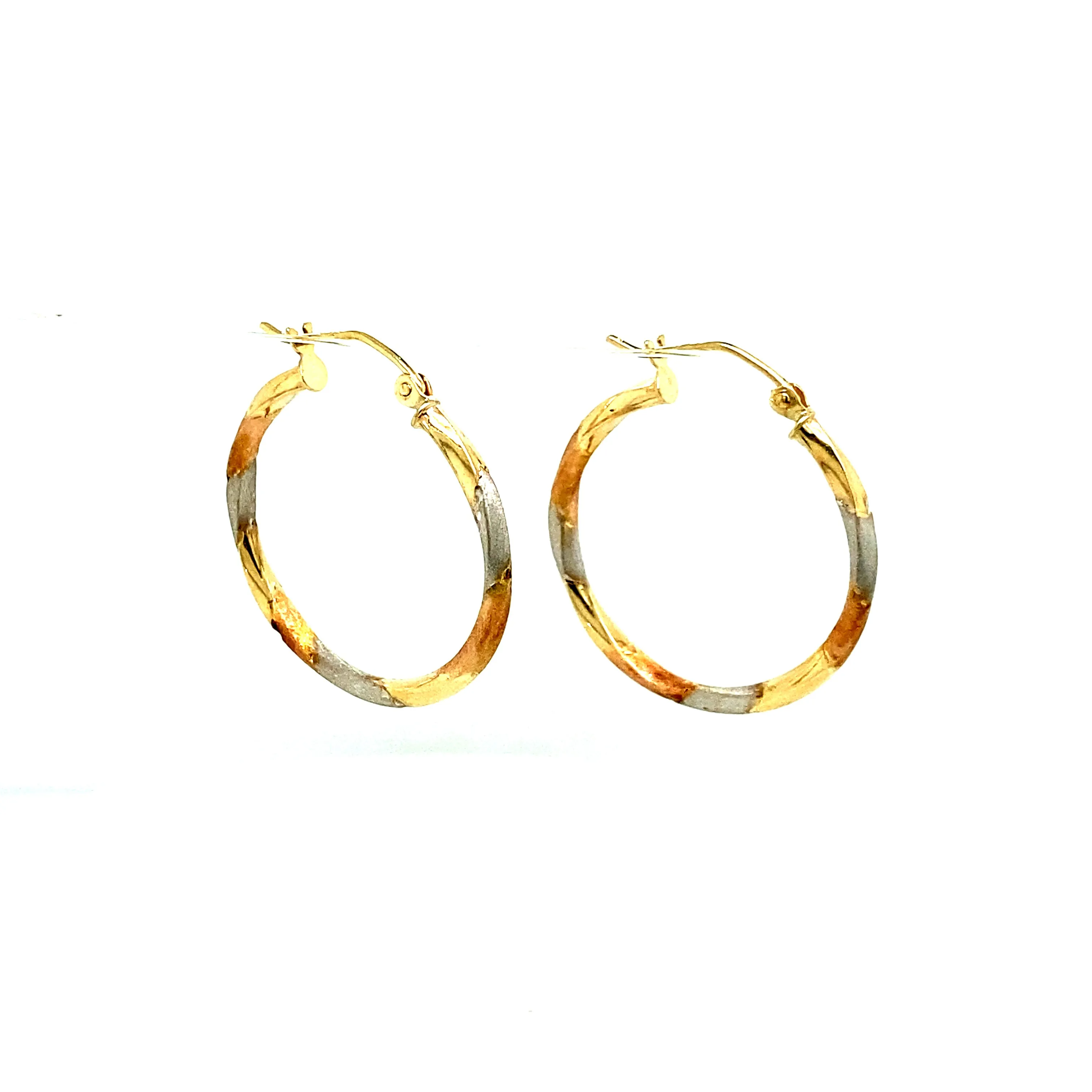 Fancy 3 Tones Hoops - 61092