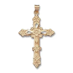 Fancy Cross 14K Yellow - Solid