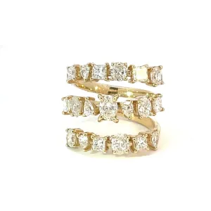 Fancy Cut Wrap-Around Diamond Ring