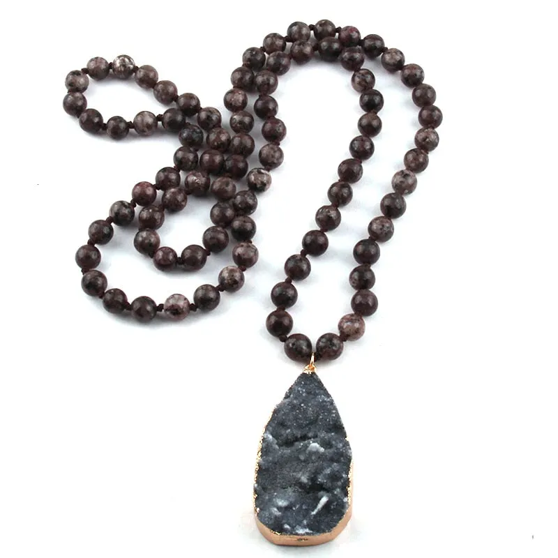Fashion Stone Pendant Necklace