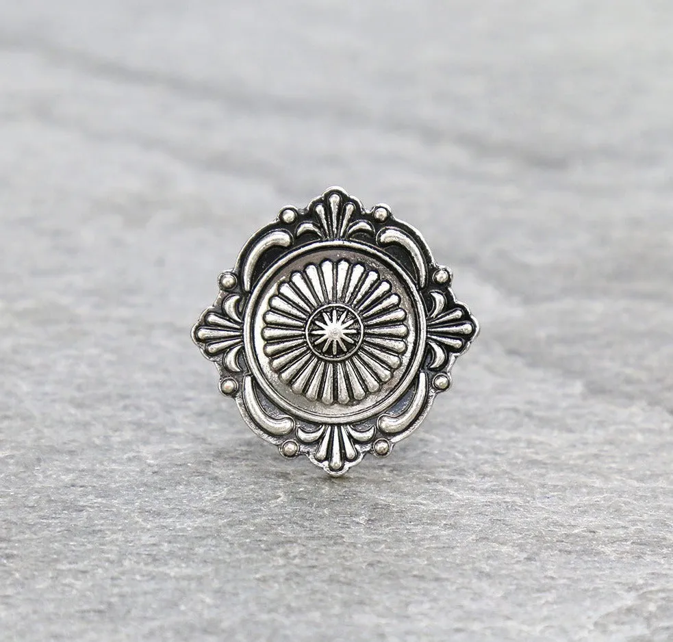 Fashion Western Concho Ring