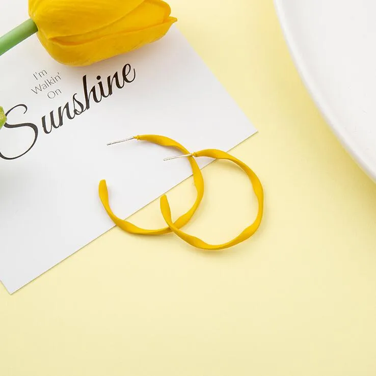 Fashion yellow earrings yc23111