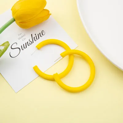 Fashion yellow earrings yc23111