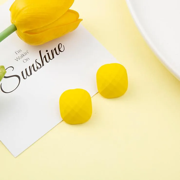 Fashion yellow earrings yc23111