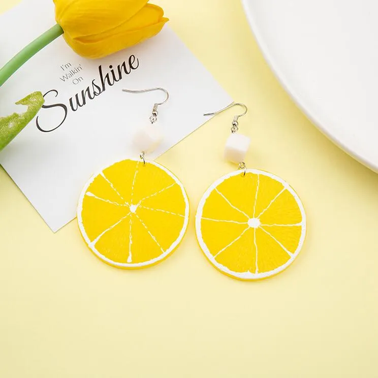Fashion yellow earrings yc23111