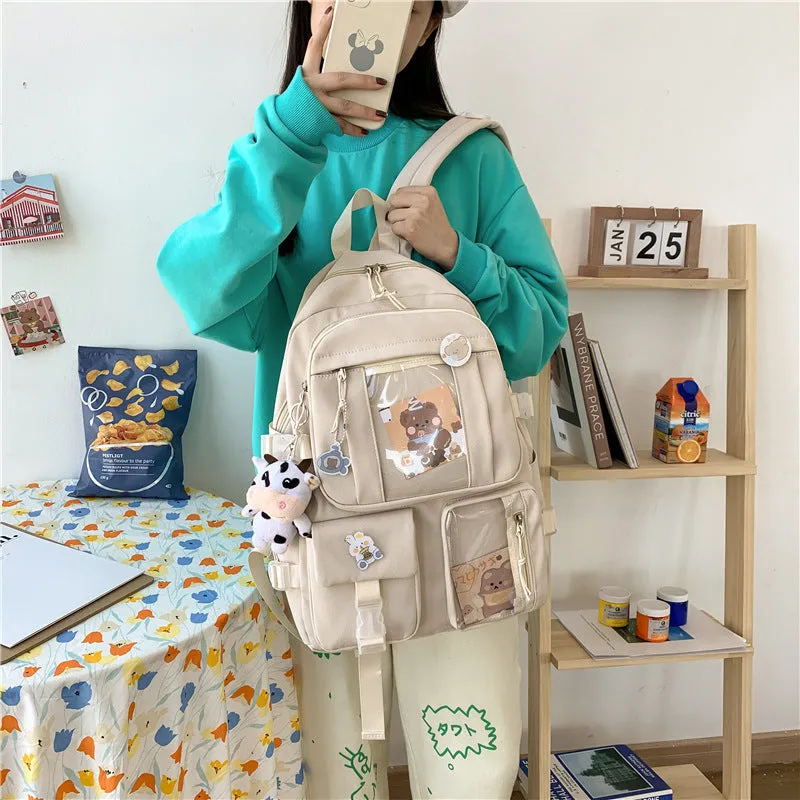 Female Korean High College Junior Cute Backpacks