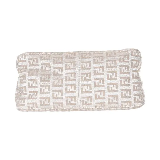 Fendi Beige Shimmer Mini Baguette