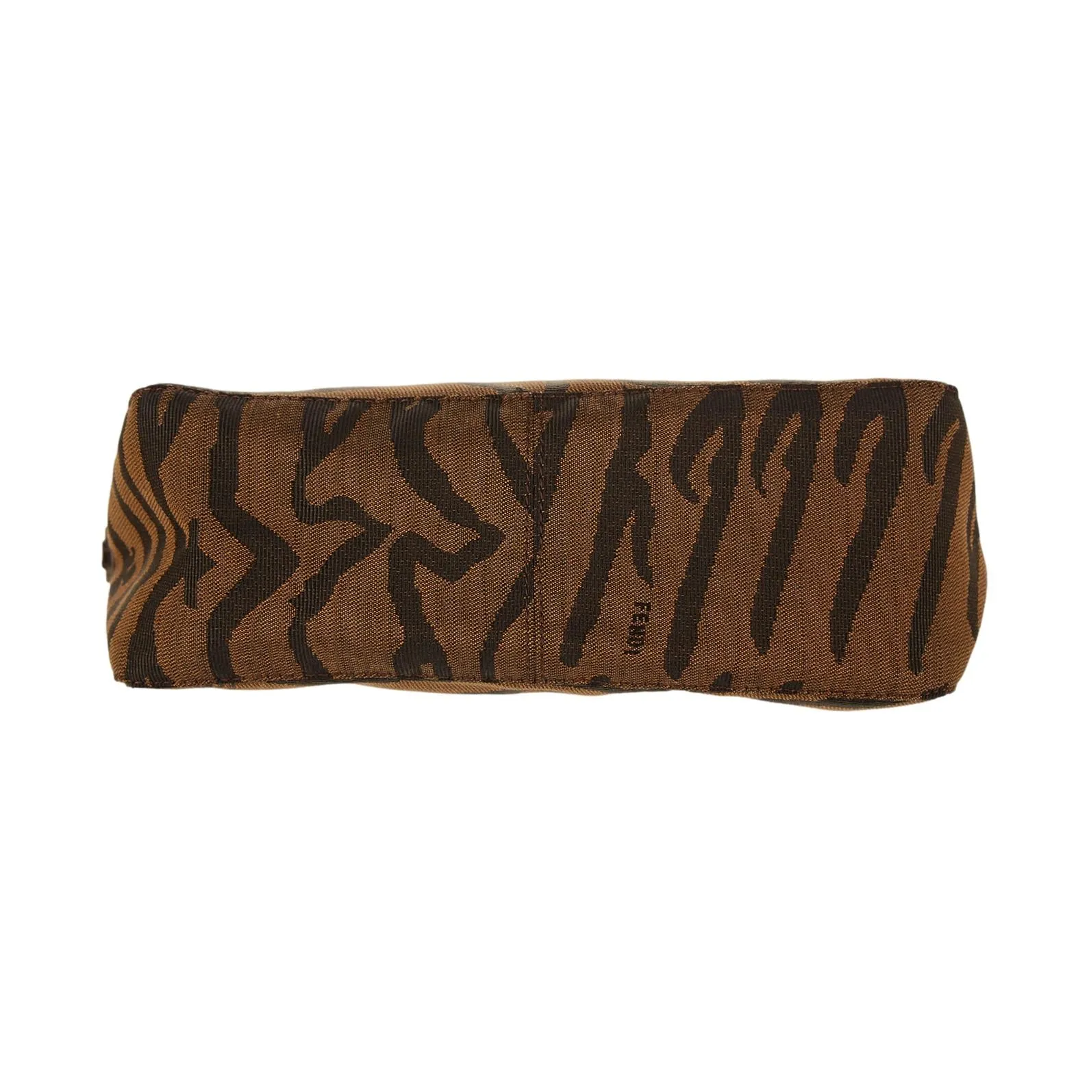 Fendi Brown Animal Print Shoulder Bag