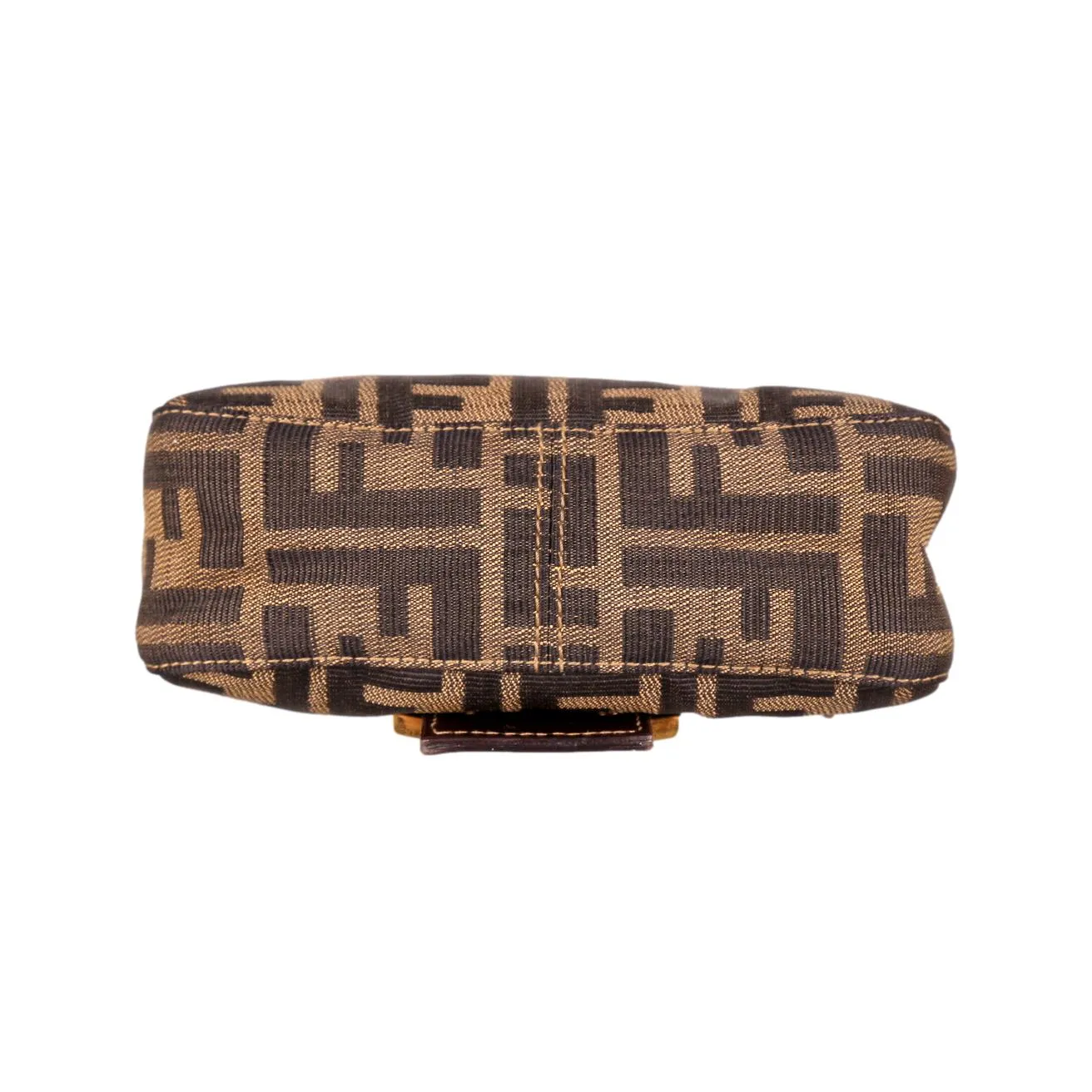 Fendi Brown Logo Mini Baguette