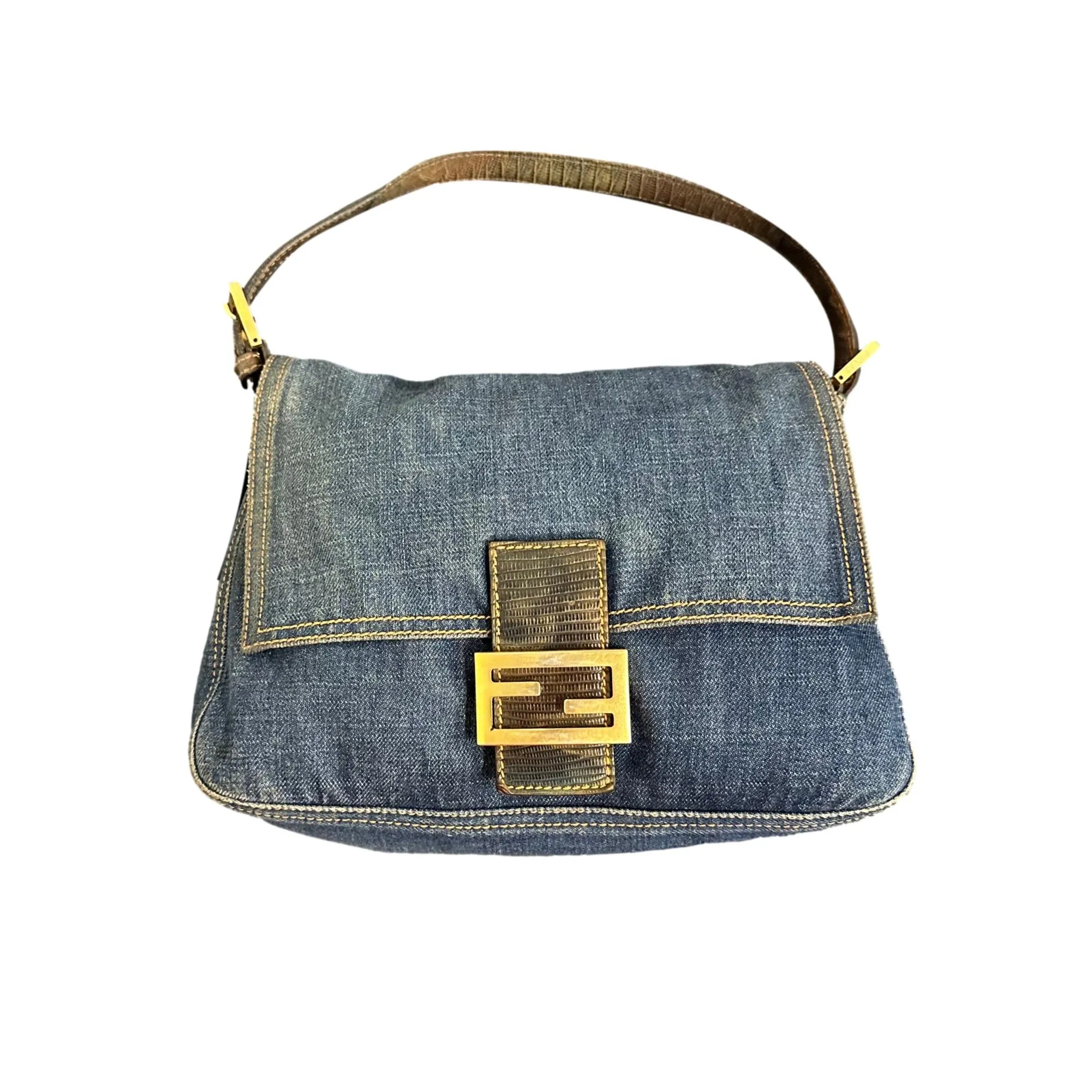 Fendi Denim Mama Baguette