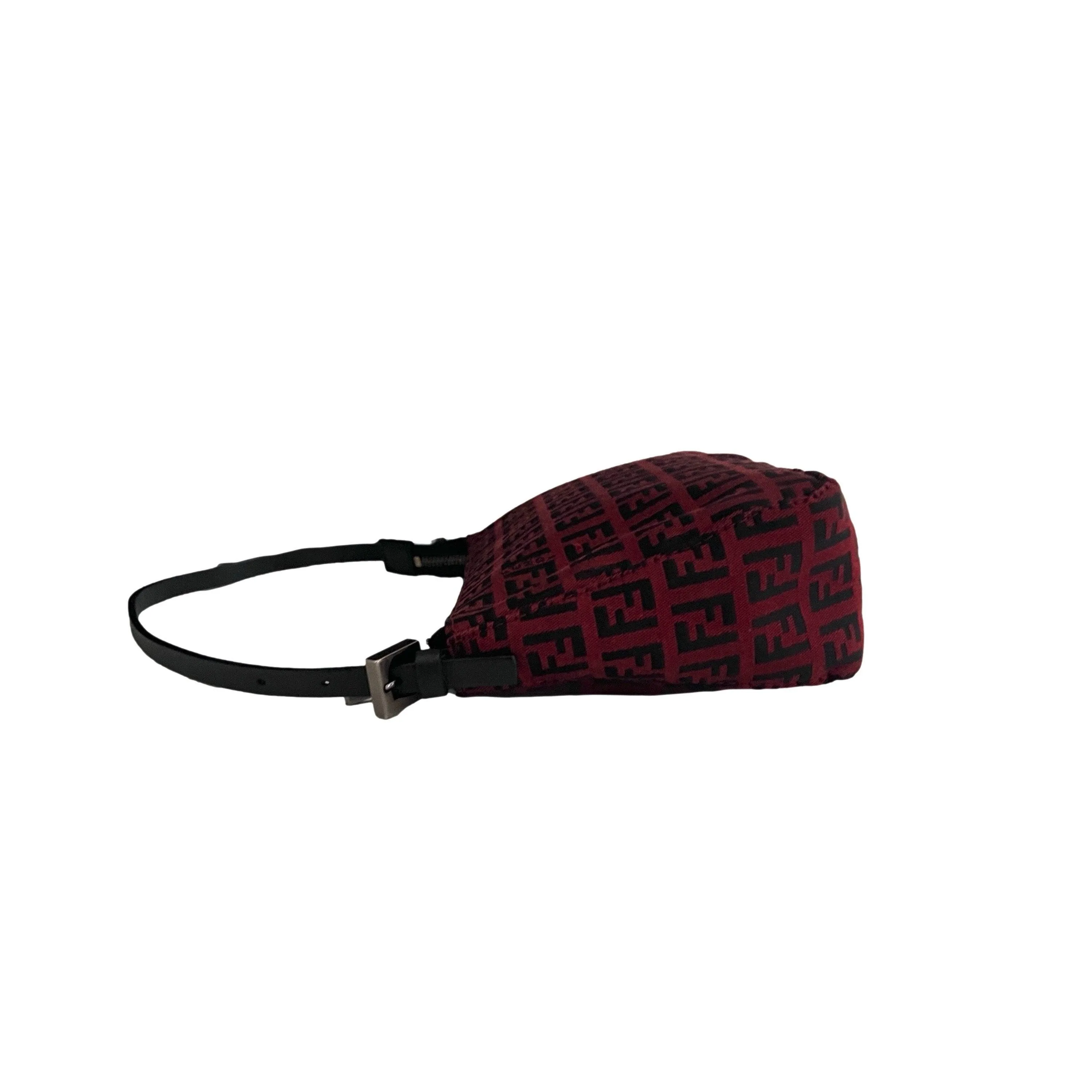 Fendi Red Monogram Mini Shoulder Bag