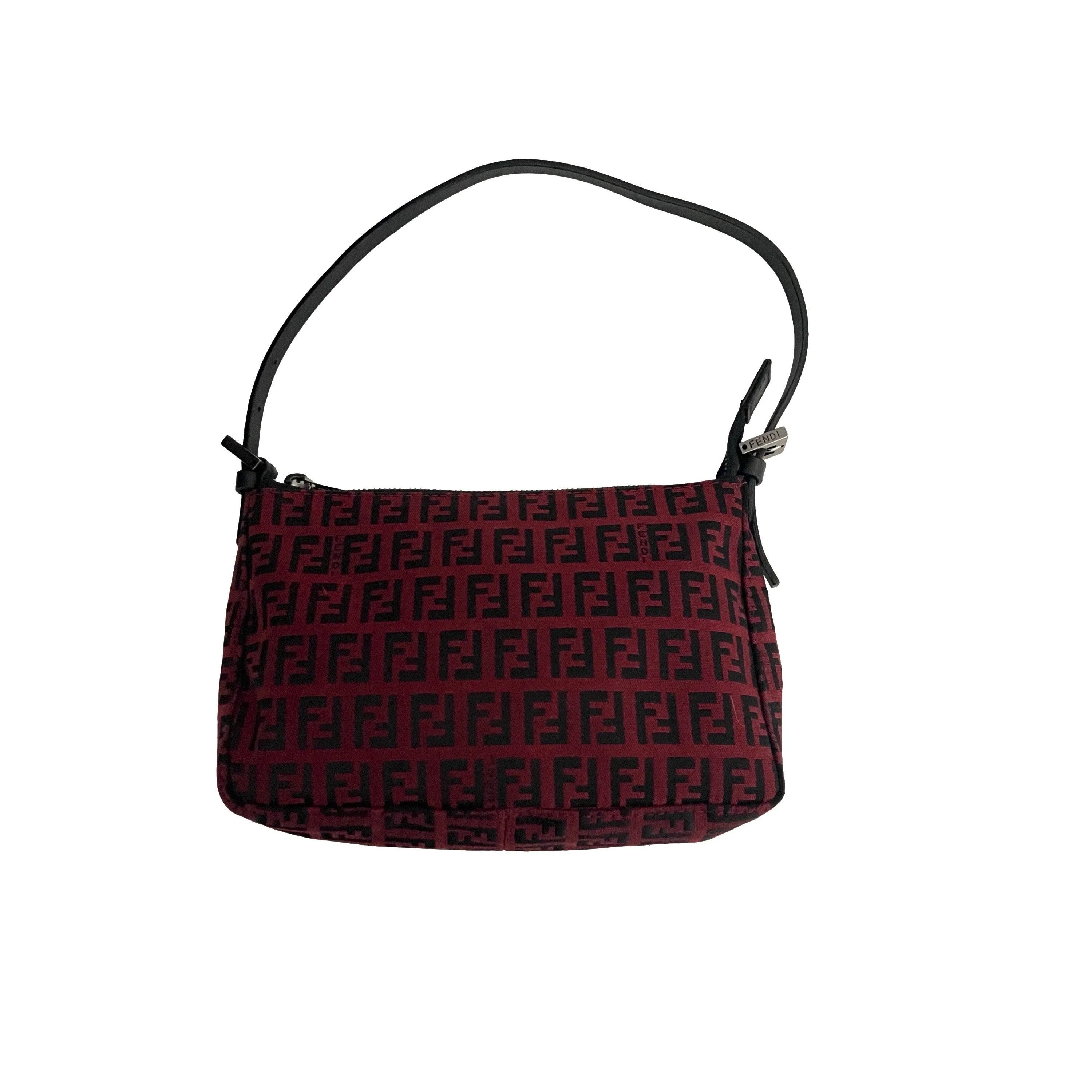 Fendi Red Monogram Mini Shoulder Bag