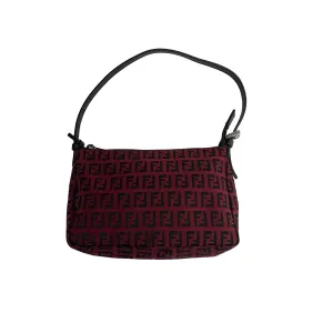 Fendi Red Monogram Mini Shoulder Bag