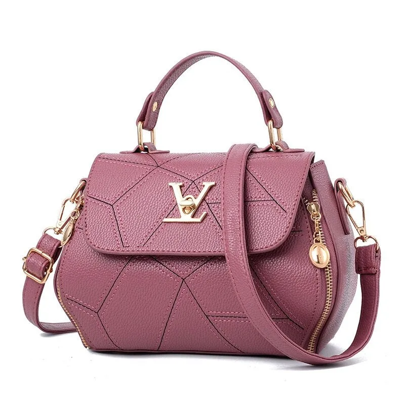 Flap V Brand Womens Bag Luxury Leathe Handbags Shell thread Ladies Clutch Designer Bag Sac A Main Femme Bolsas Women'sTote Purse