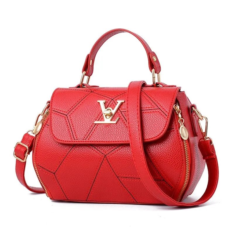Flap V Brand Womens Bag Luxury Leathe Handbags Shell thread Ladies Clutch Designer Bag Sac A Main Femme Bolsas Women'sTote Purse