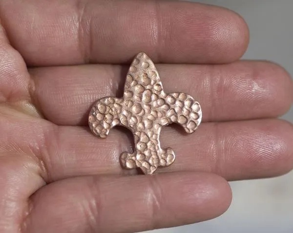 Fleur De Lis Charm 30mm x 27mm in Textured Patterns