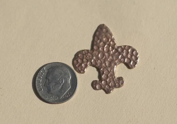 Fleur De Lis Charm 30mm x 27mm in Textured Patterns