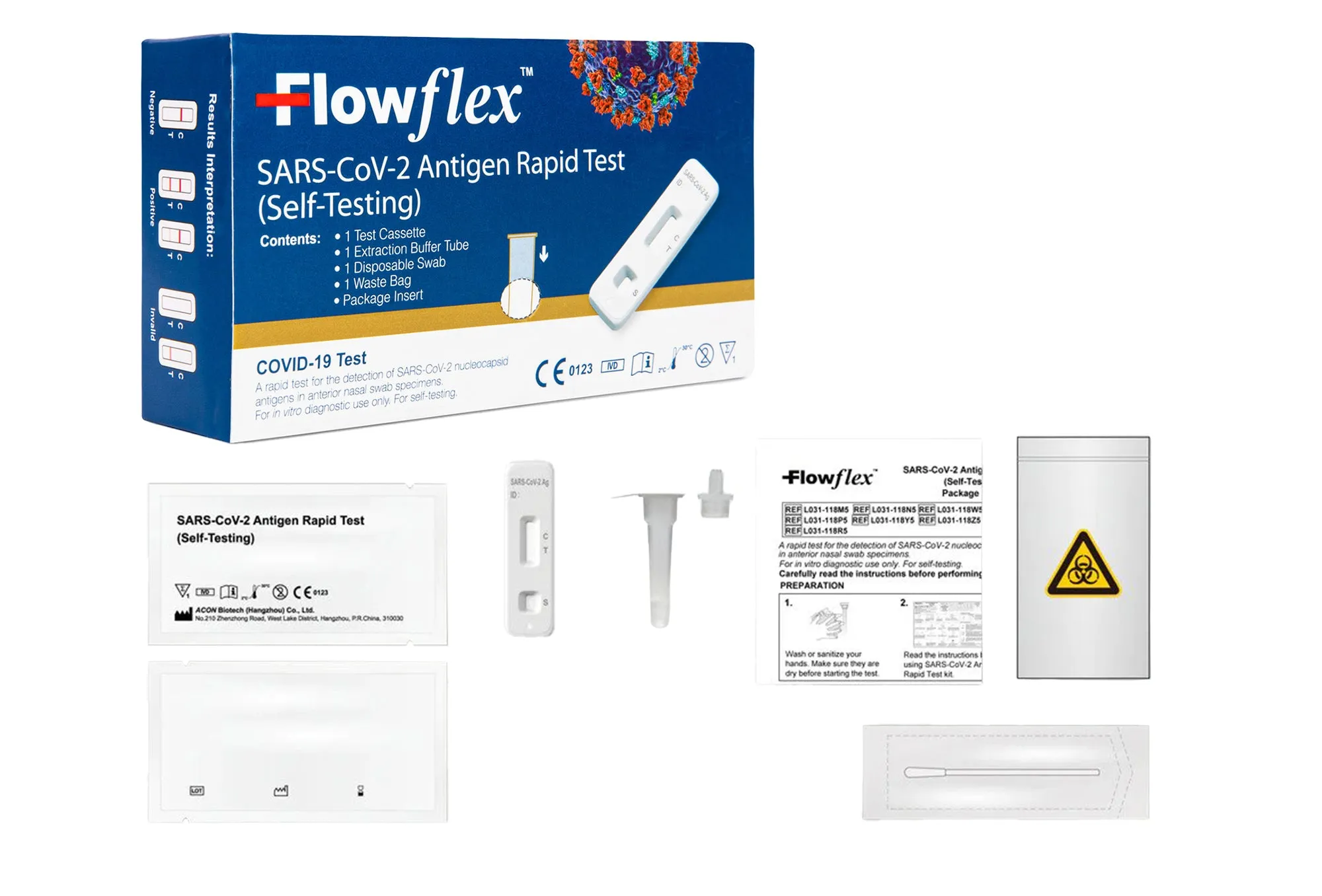 *Flowflex COVID-19 Antigen Rapid Test Kit (5PC)