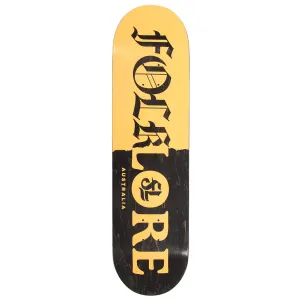Folklore - Tear Split Orange 8.375" Skateboard Deck