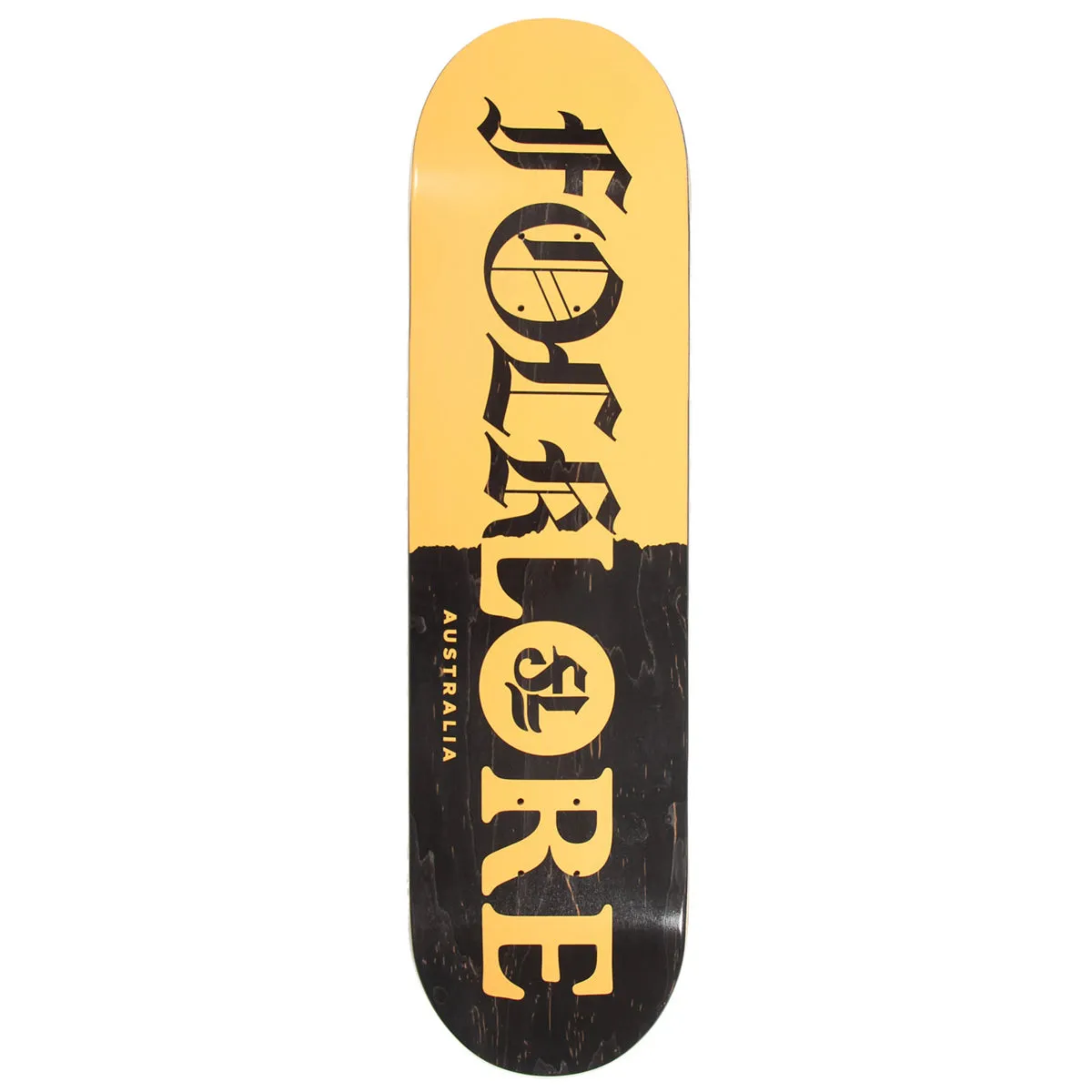 Folklore - Tear Split Orange 8.375" Skateboard Deck