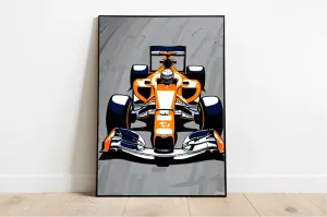 Formula 1 Art Print | High-Speed Racing Wall Decor A3–A5