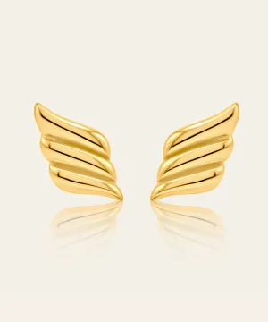 Francesca Gold Wing Earrings