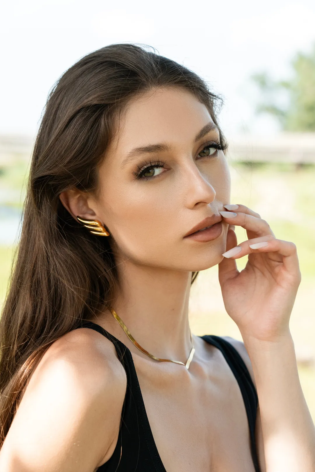 Francesca Gold Wing Earrings
