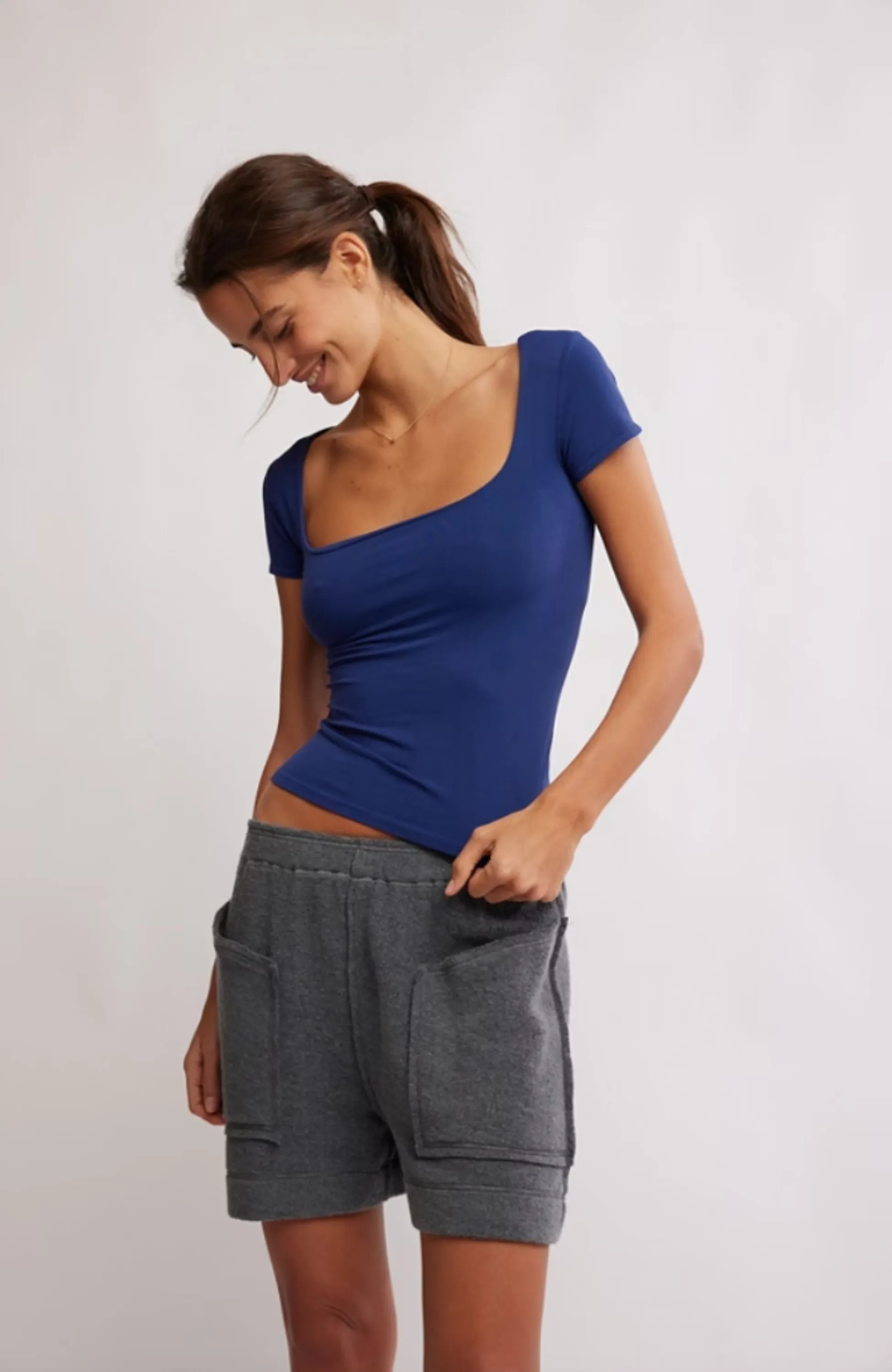 Free People - Clean Lines Baby Tee