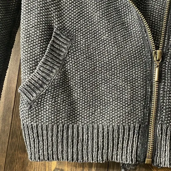 FREE PEOPLE Warm &amp; Cool Knit Moto Jacket