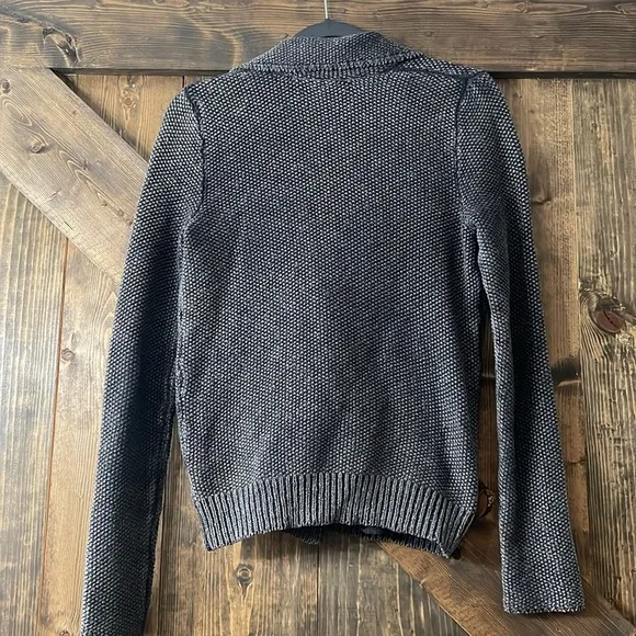 FREE PEOPLE Warm &amp; Cool Knit Moto Jacket