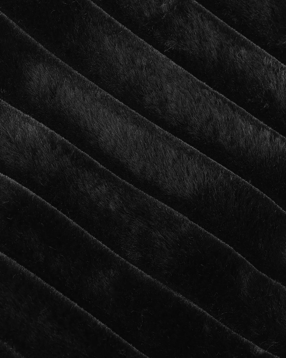 Fuzzy Tote Bag in Black