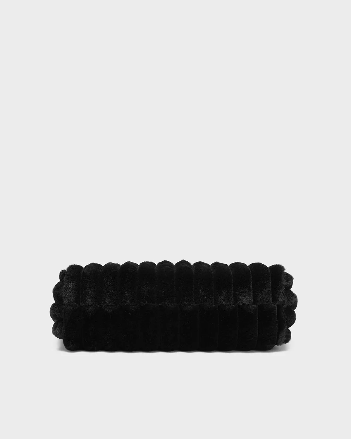 Fuzzy Tote Bag in Black