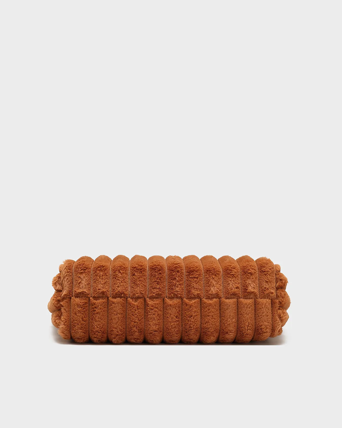 Fuzzy Tote Bag in Brown