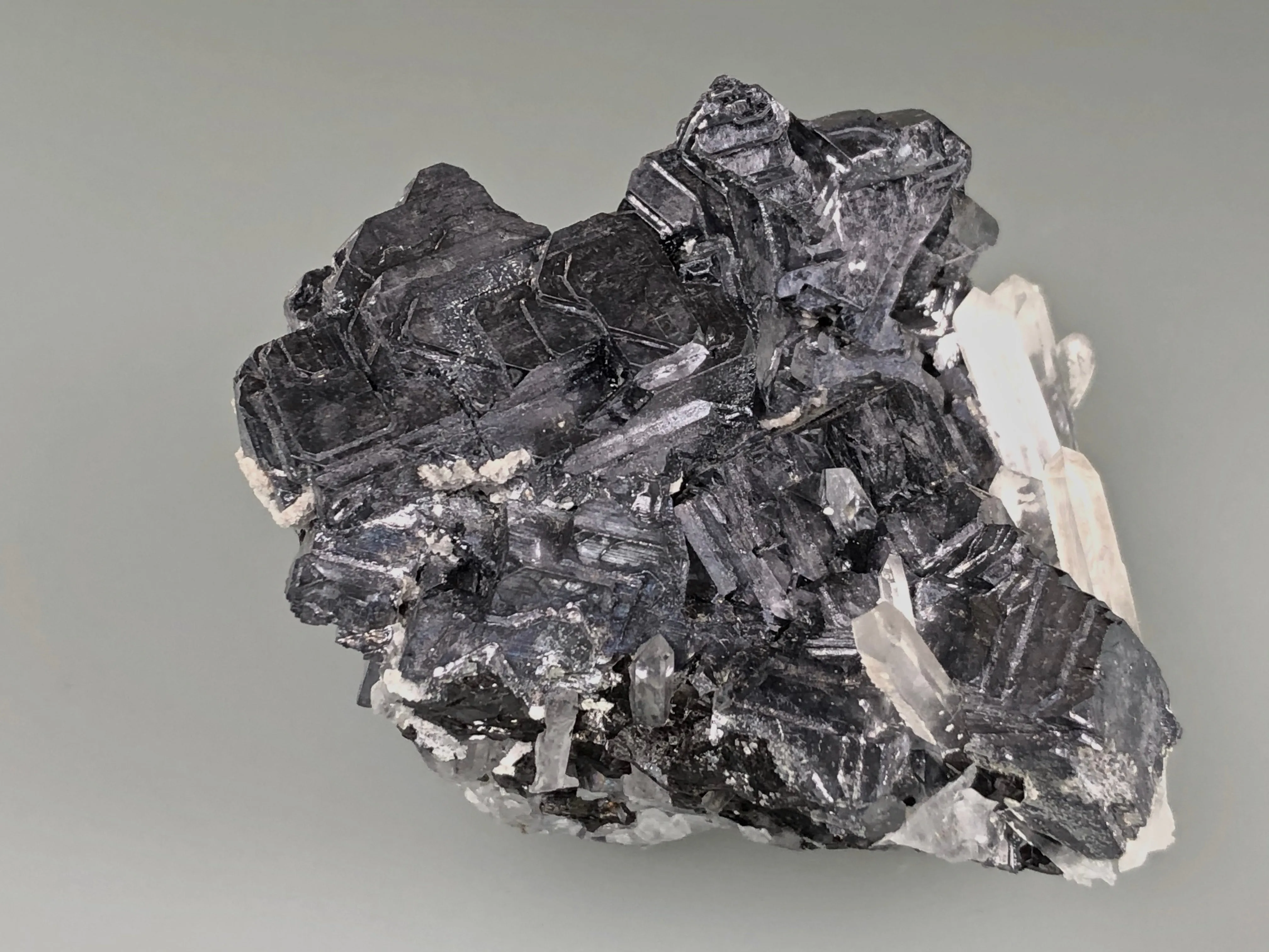 Galena with Quartz, Kruchev dol Mine, Madan District, Bulgaria, Mined c. 2012, Miniature 5.0 x 6.0 x 6.0 cm, $125.  Online January 30.