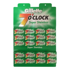 Gillette 7 O'Clock Super Stainless Safety Razor Blades (100)