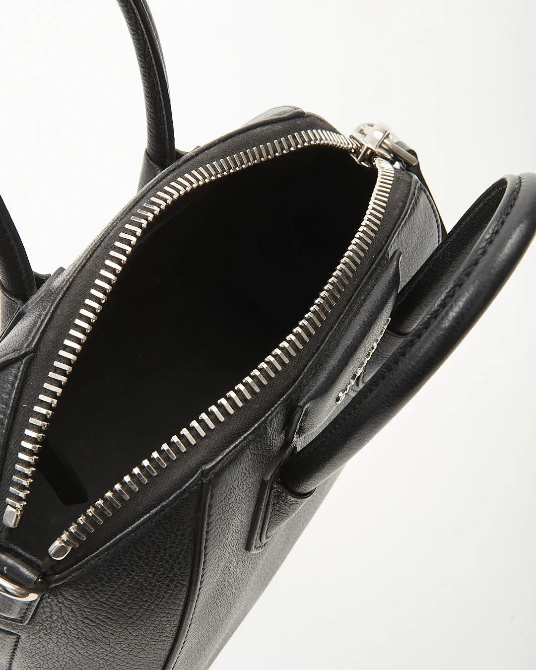Givenchy Black Sugar Grained Leather Mini Antigona Bag