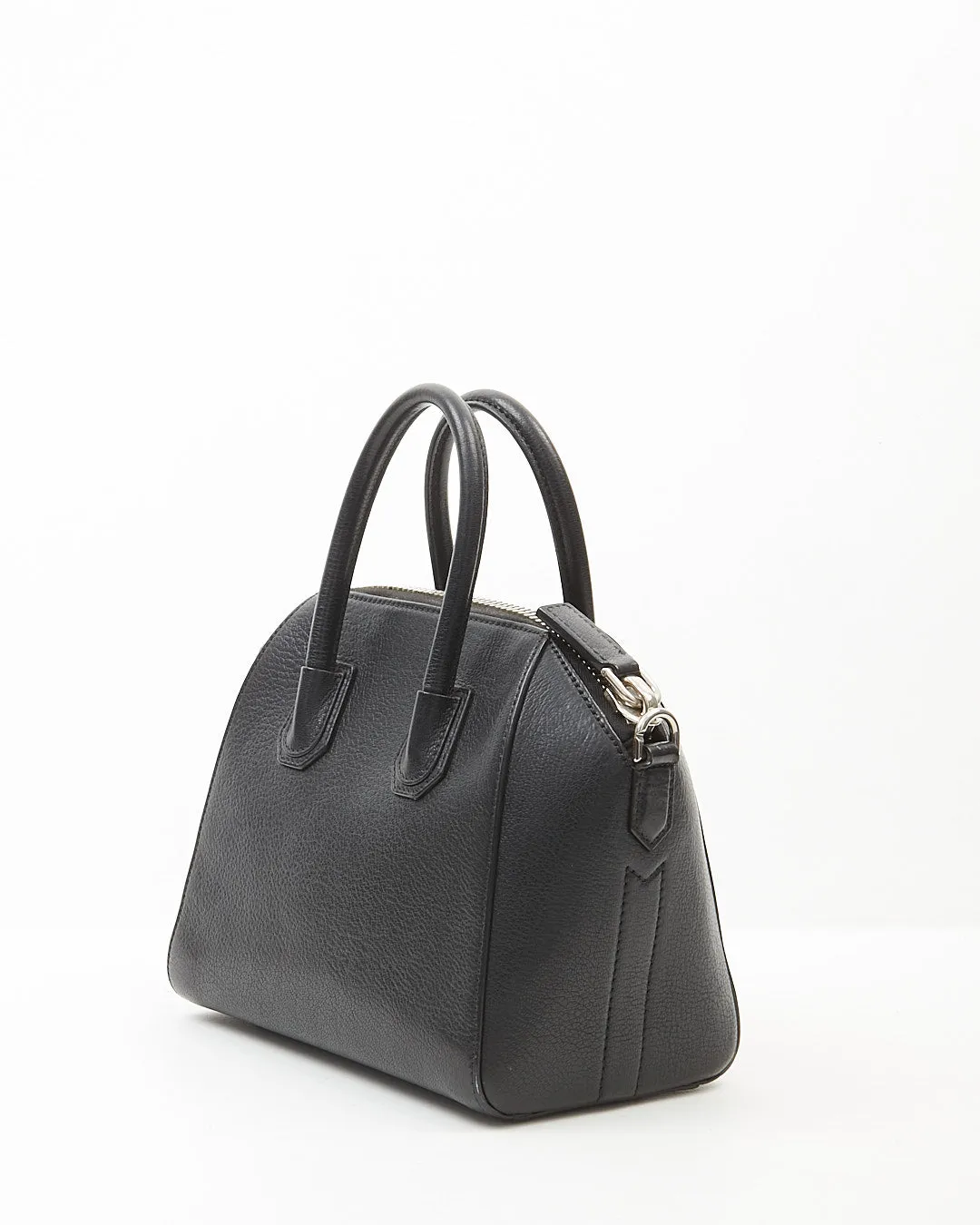 Givenchy Black Sugar Grained Leather Mini Antigona Bag