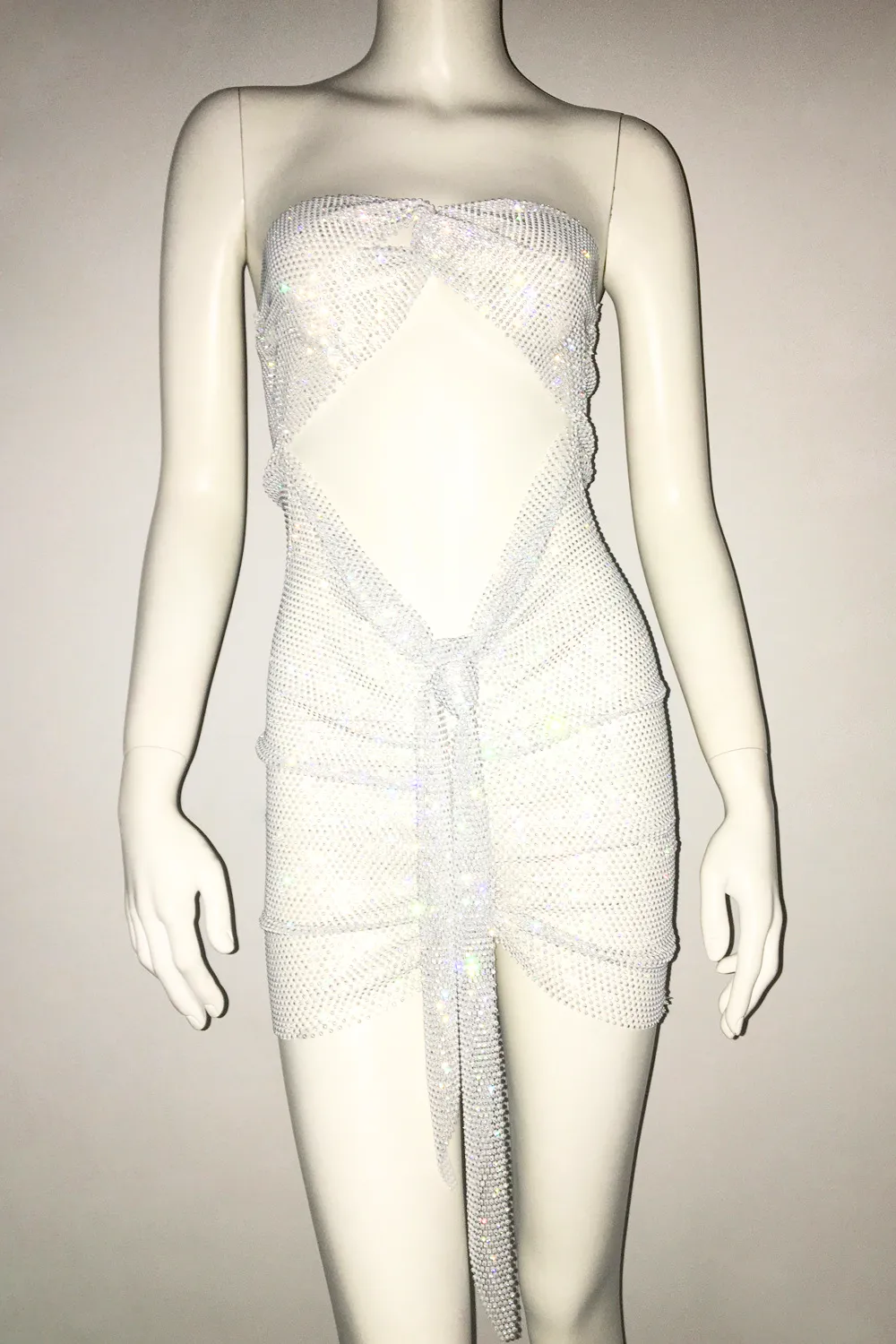 Glisten Mesh Chest Dress