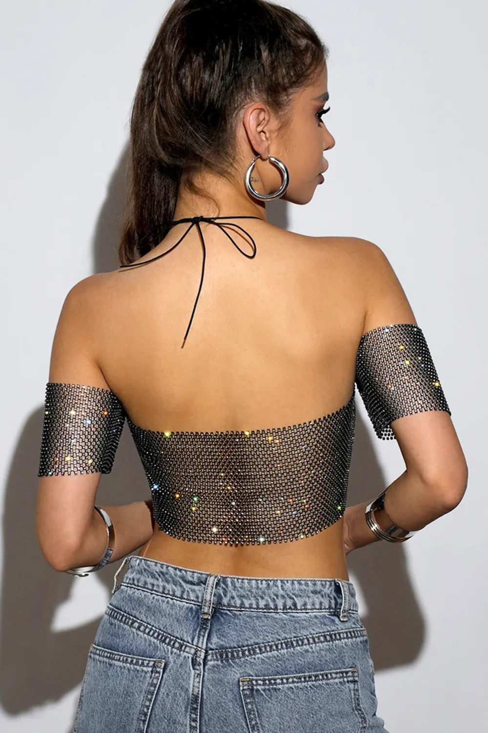 Glisten Mesh Top