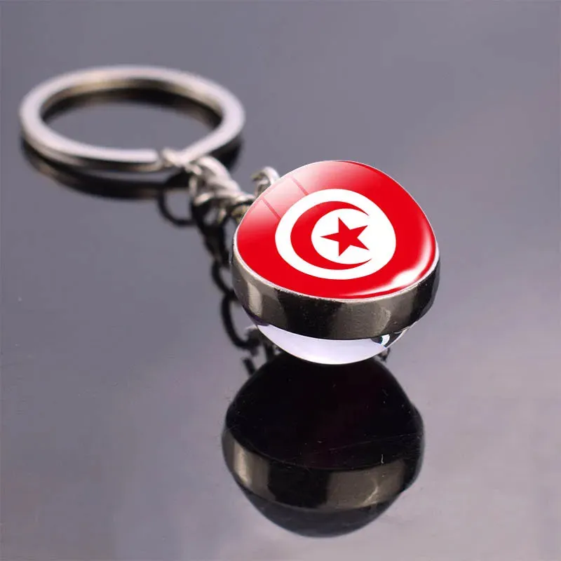 GlobePride Double-Sided Flag Keychain