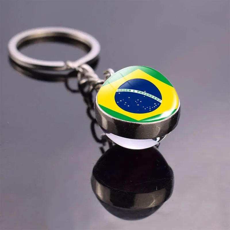 GlobePride Double-Sided Flag Keychain