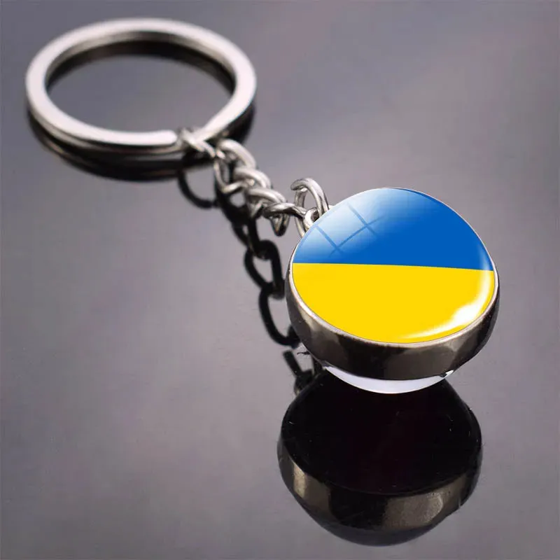 GlobePride Double-Sided Flag Keychain