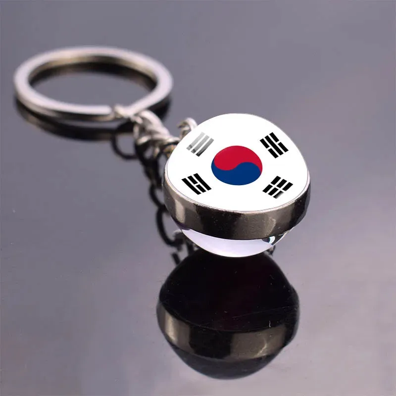 GlobePride Double-Sided Flag Keychain