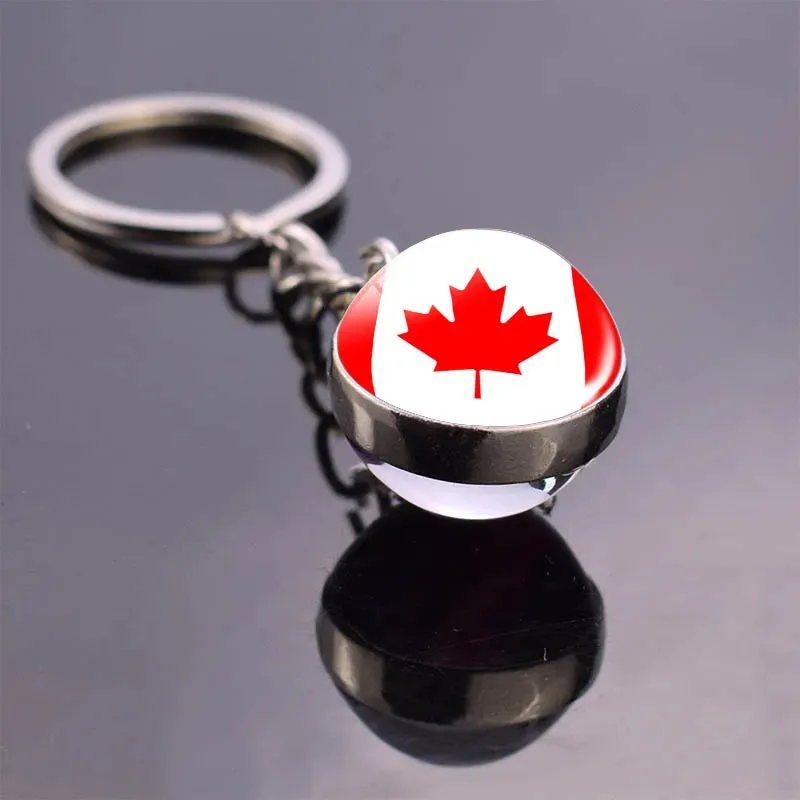 GlobePride Double-Sided Flag Keychain