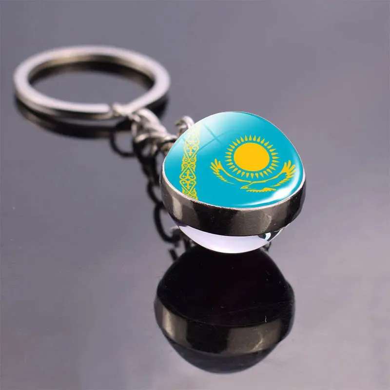 GlobePride Double-Sided Flag Keychain
