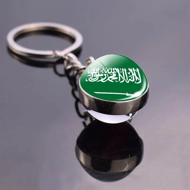 GlobePride Double-Sided Flag Keychain