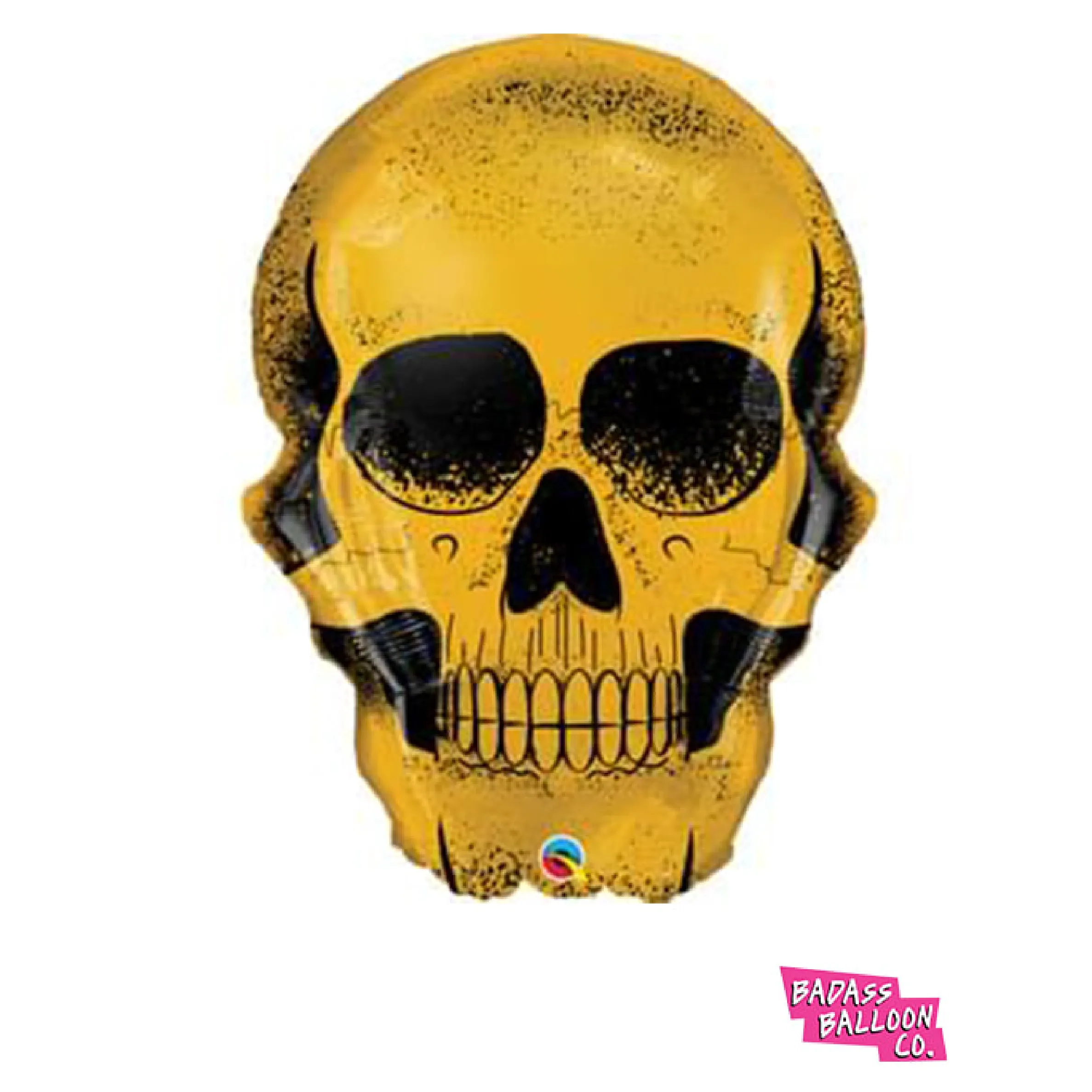Gold Dipped Skull Super Shape Balloon