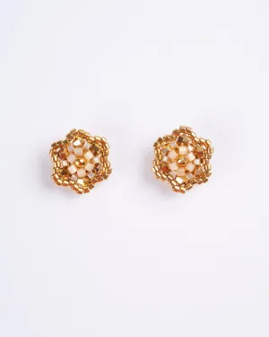 gold studded posts