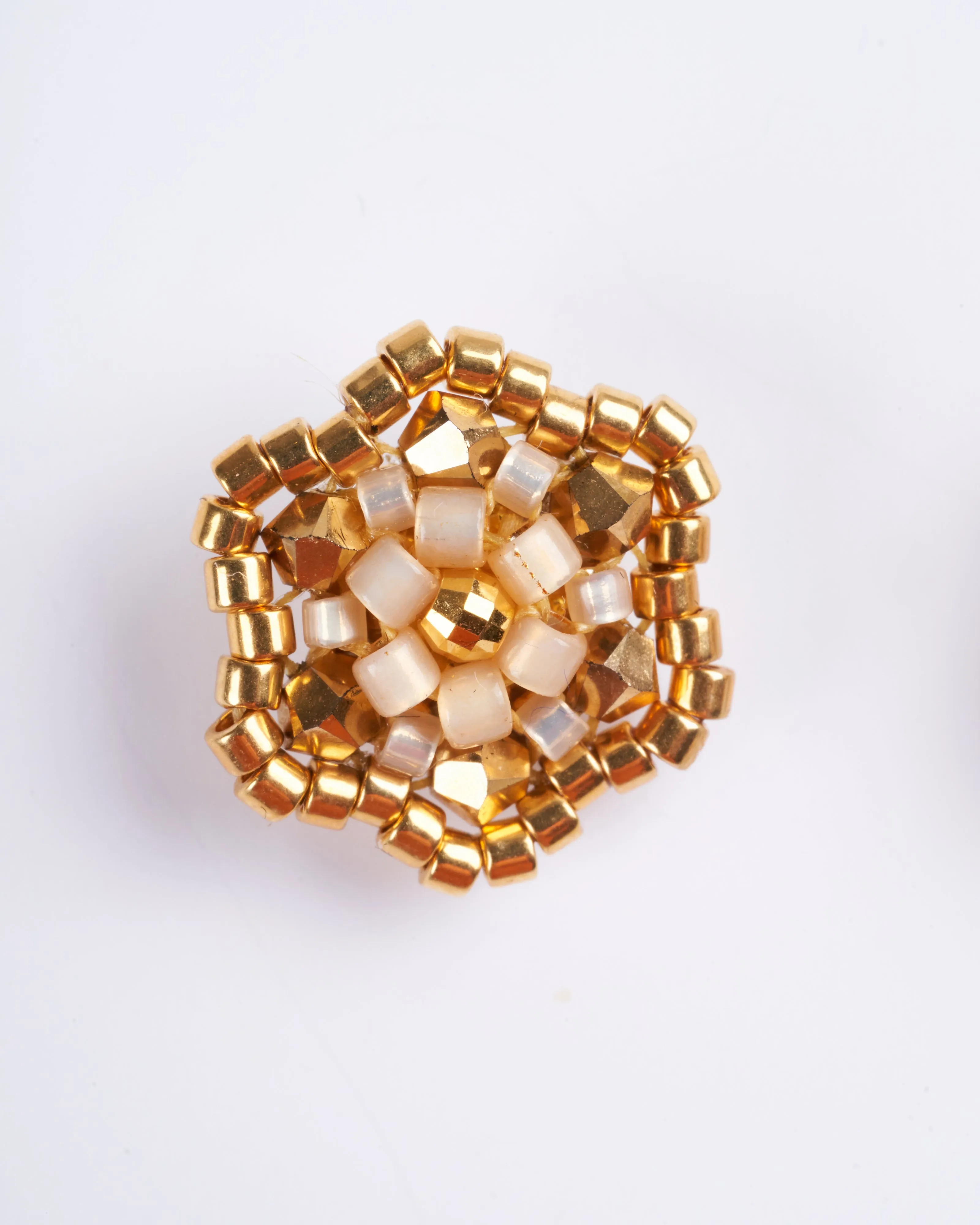 gold studded posts
